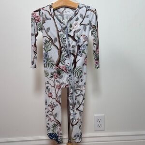 Charming Bird and Floral Kids Pajama Set